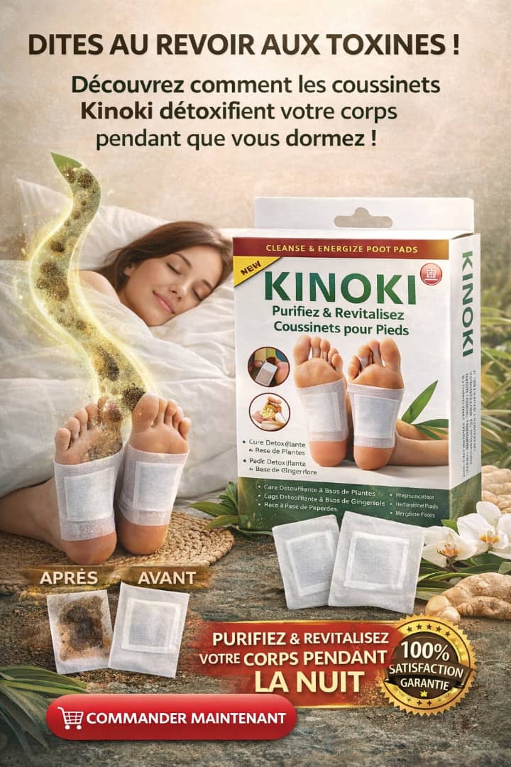 Kinoki Patch pour detoxifier le corps